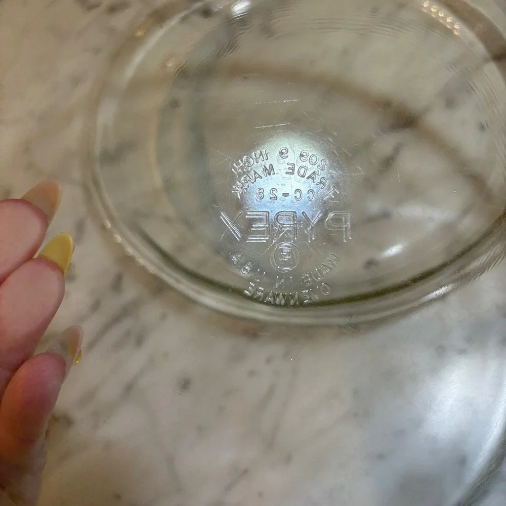 Pyrex Vintage Clear Glass 9 Inch Pie Plate Set of 3 Models 209 229 Baking Dish